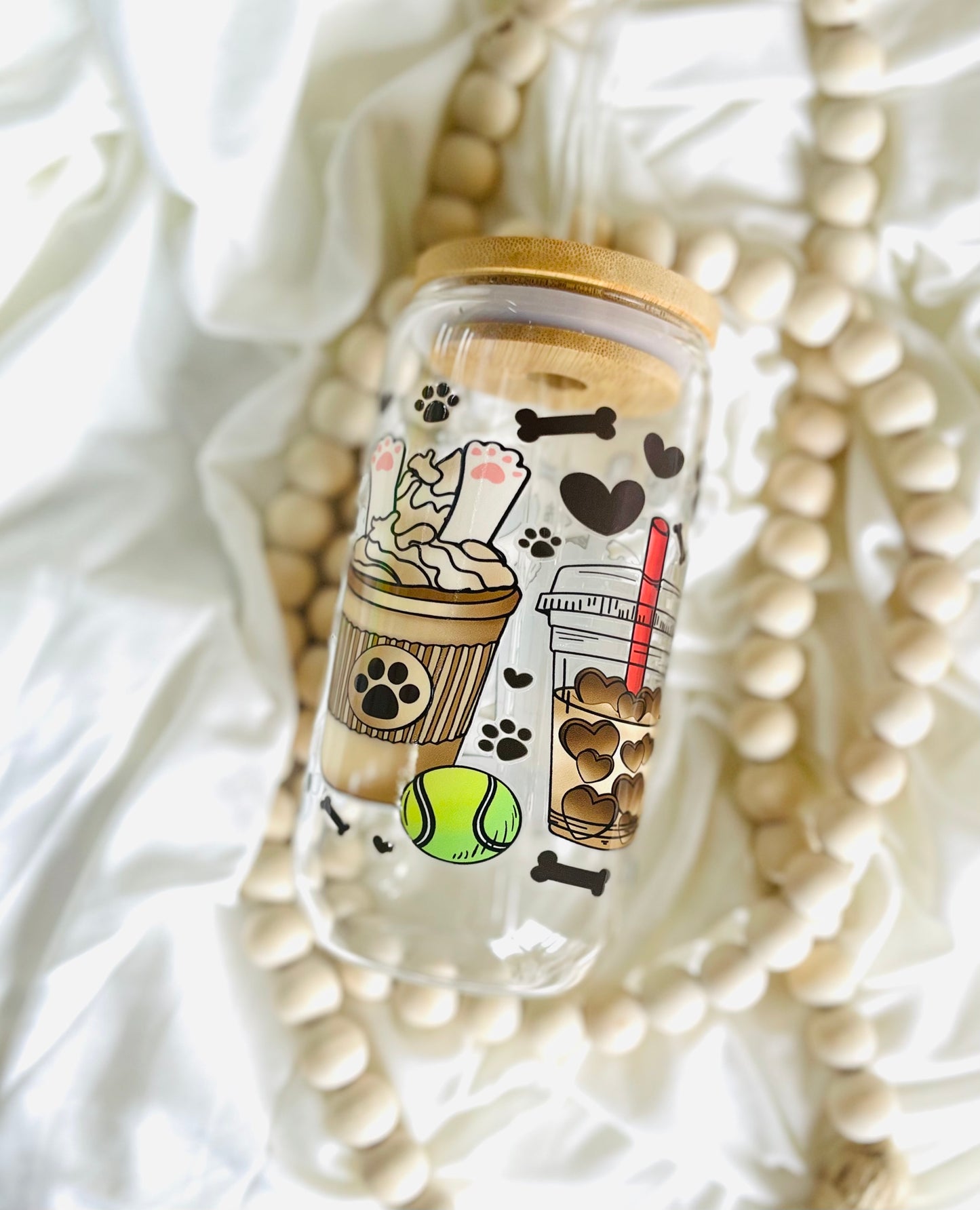 Glass can cup