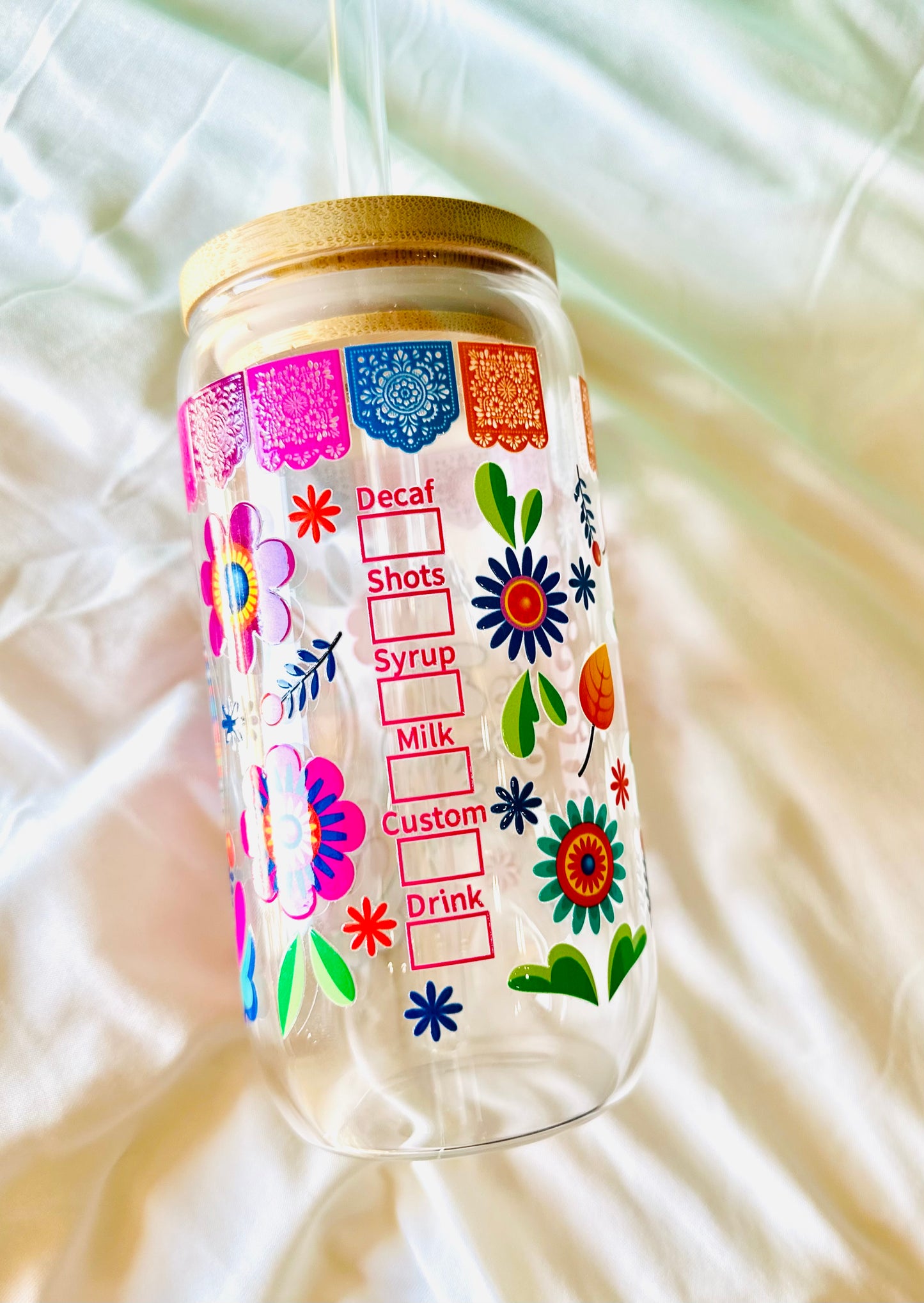 Glass can cup