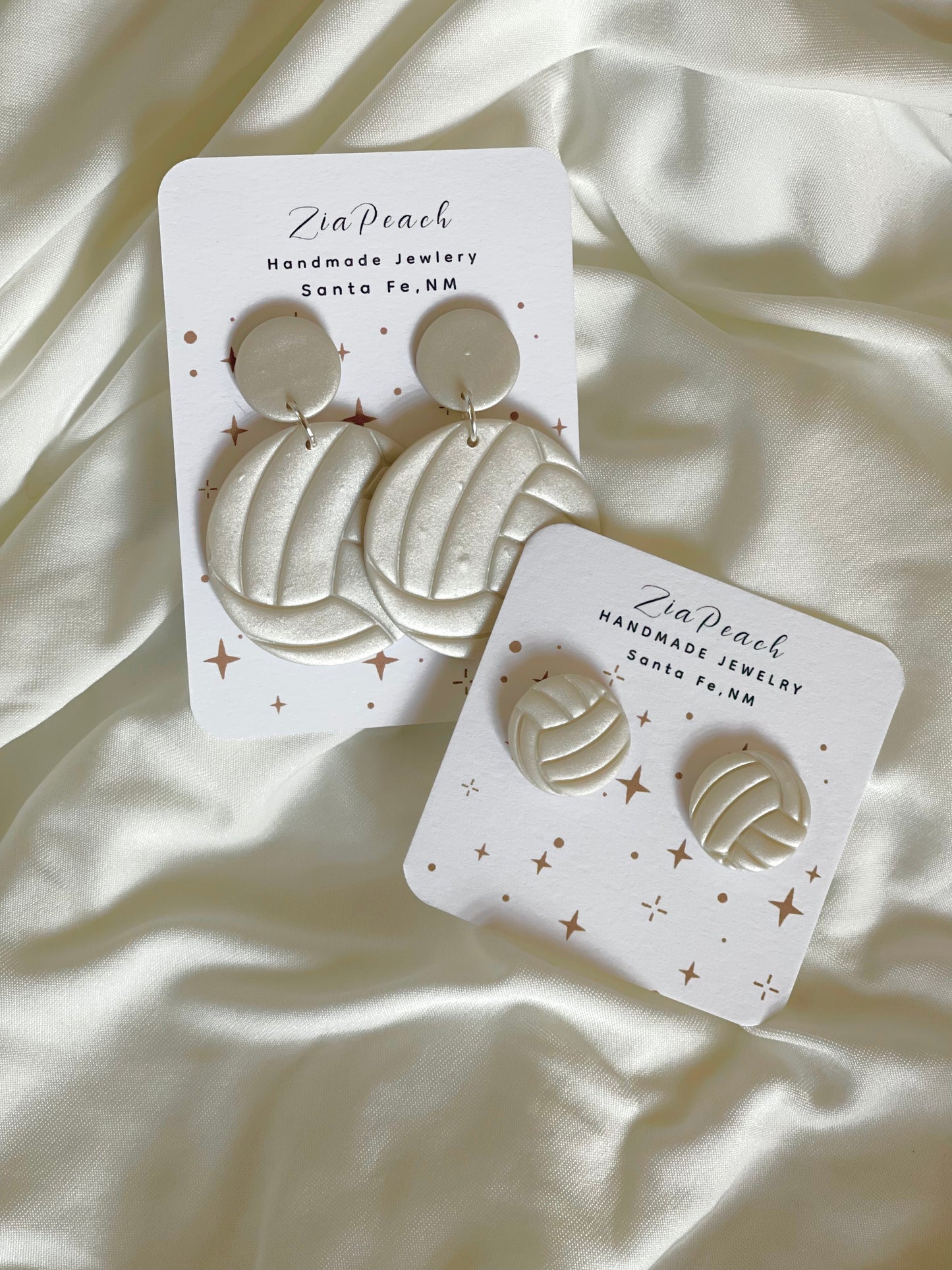 Sports clay earrings