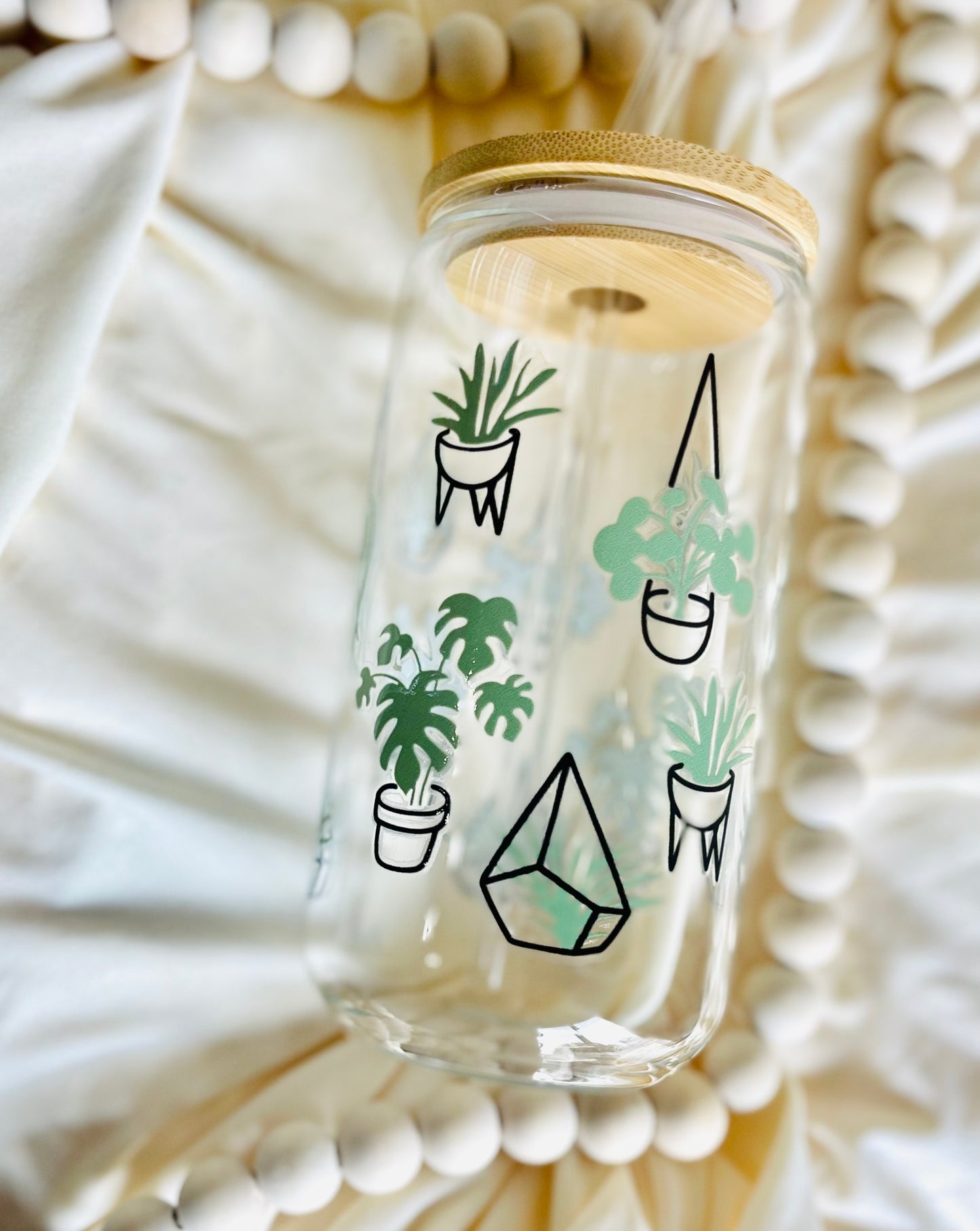 Glass can cup