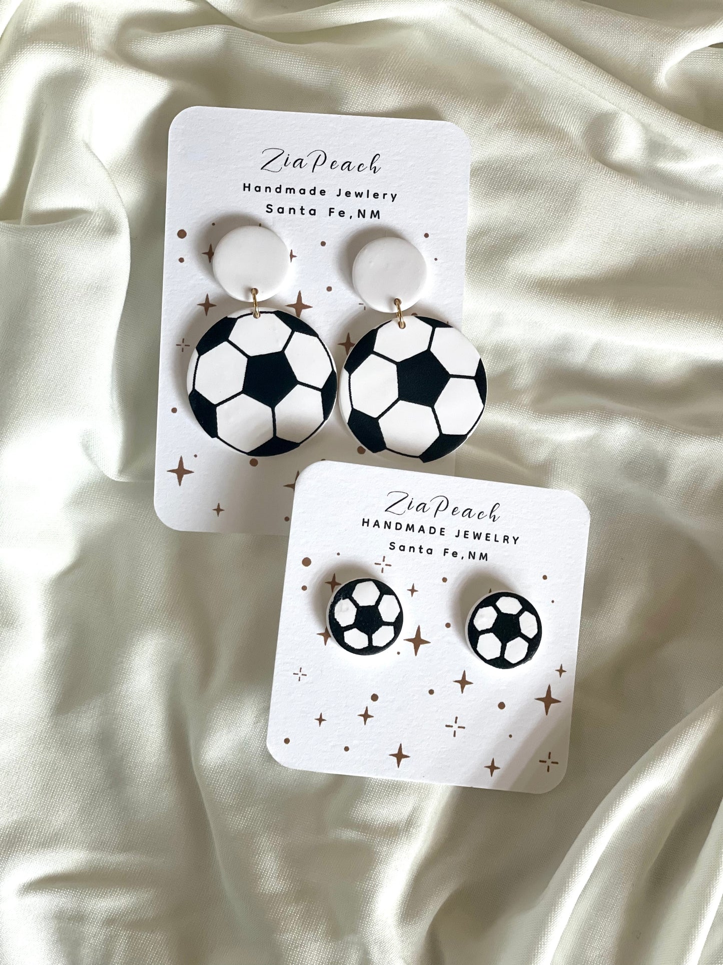 Sports clay earrings